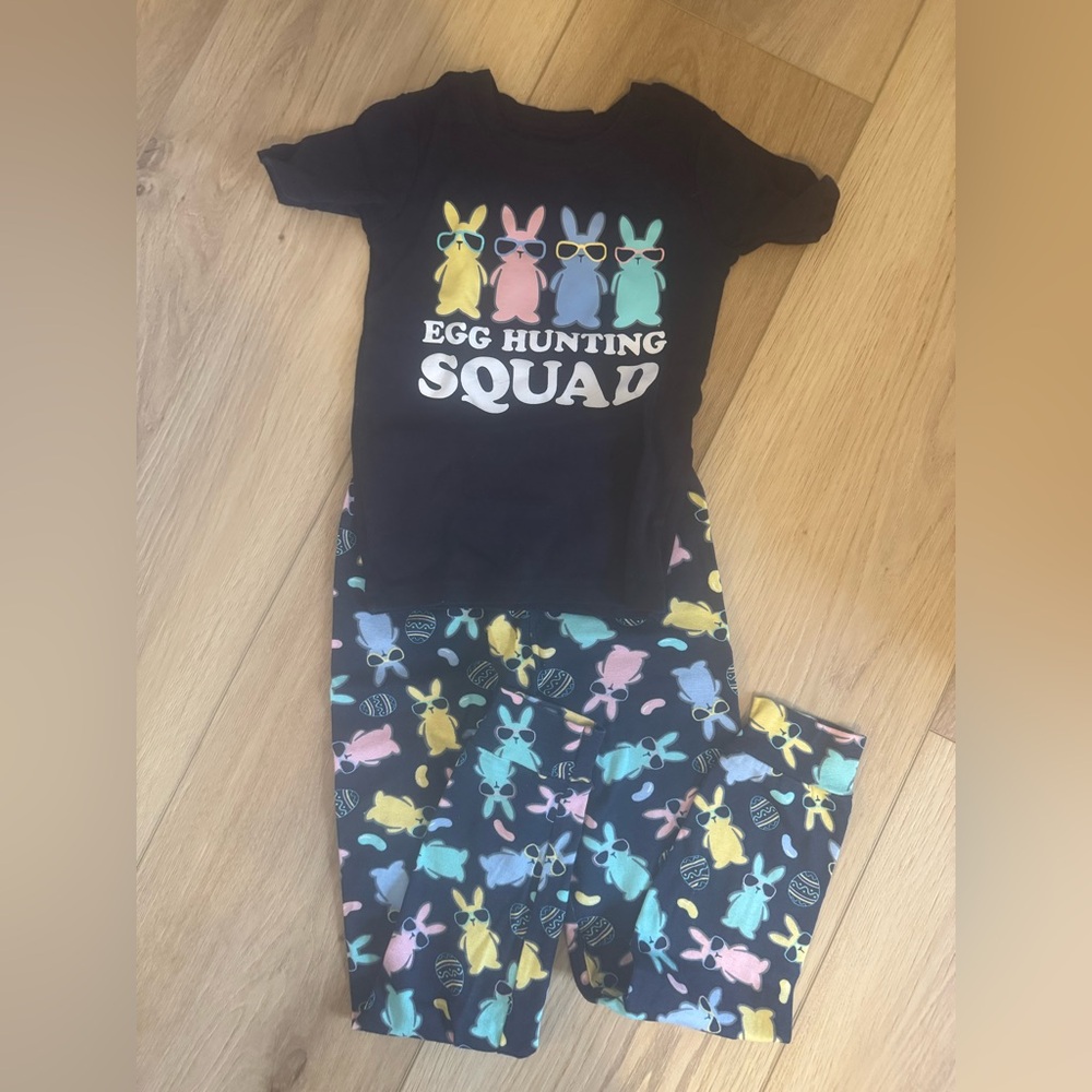 Place Kids Easter Pajama Set - Navy with Multicolor Bunnies